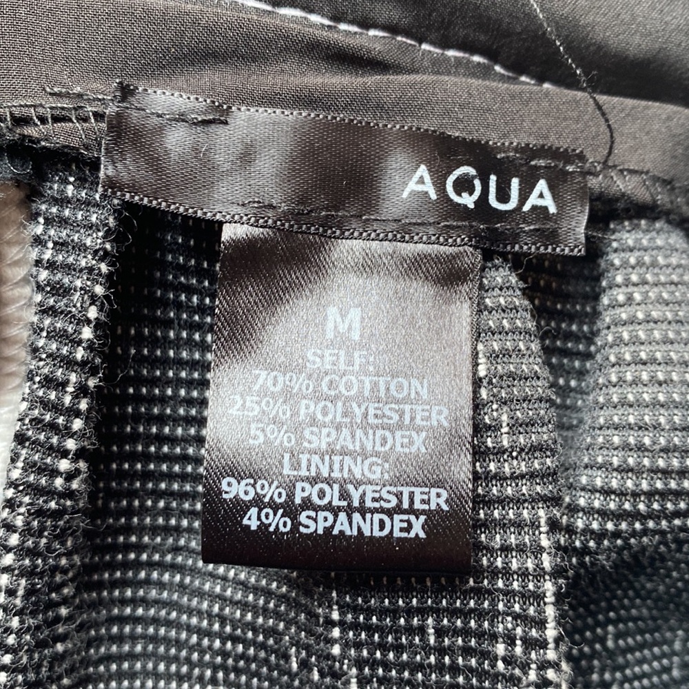 Aqua white & black a-line mini  skirt. - Picture 6 of 9